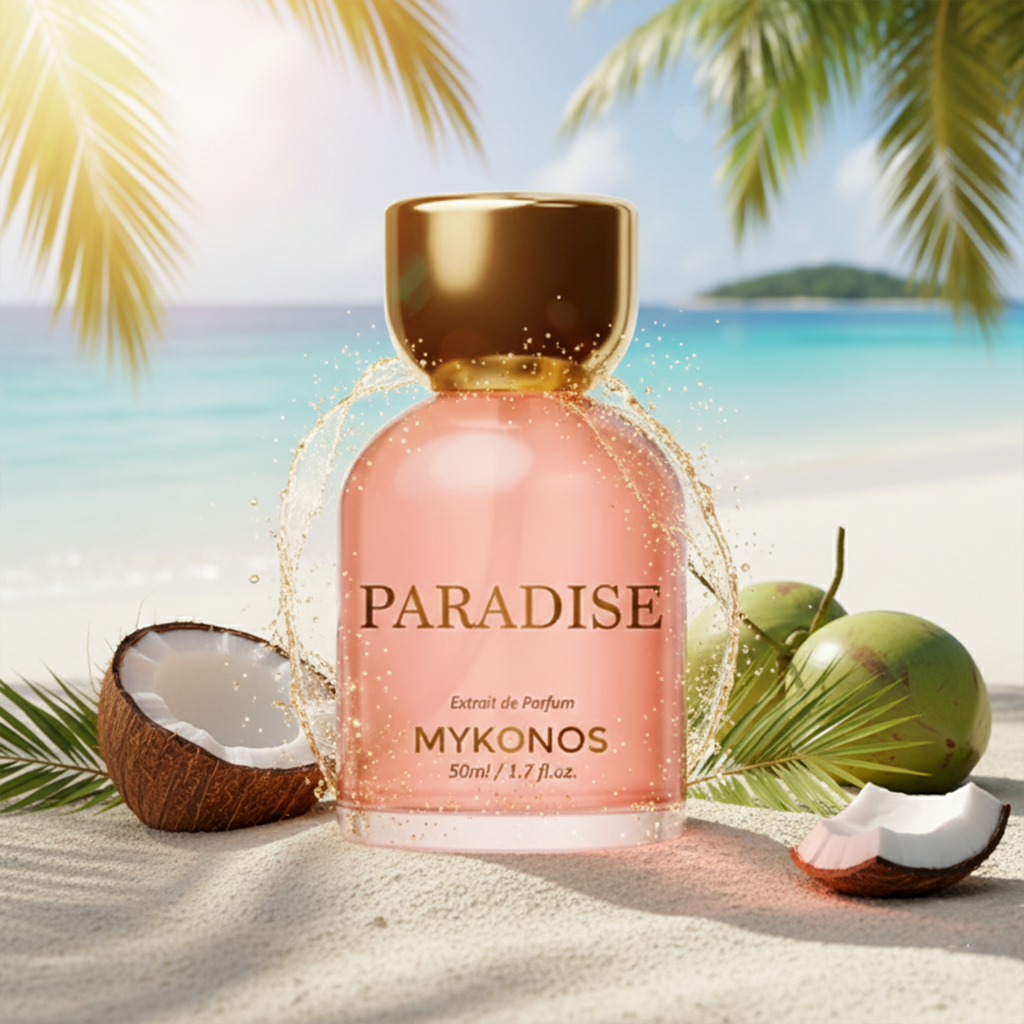 Mykonos Paradise Extrait de Parfum 50ml Tropical Floral Elegant Luxury Scent