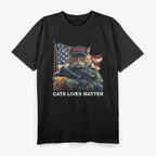 Cats Lives Matter Maga Trump 2024 T-Shirt