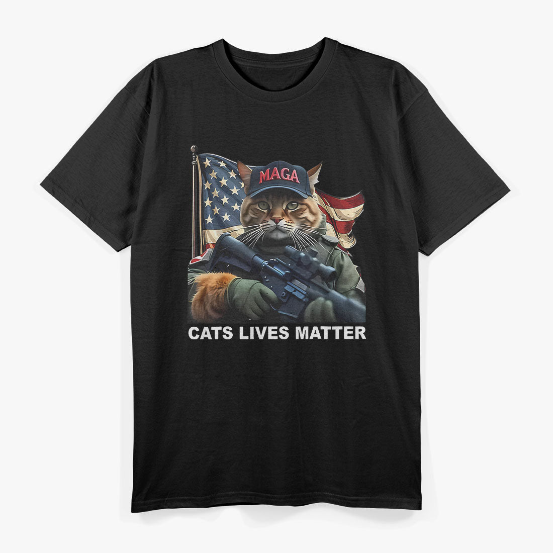 Cats Lives Matter Maga Trump 2024 T-Shirt