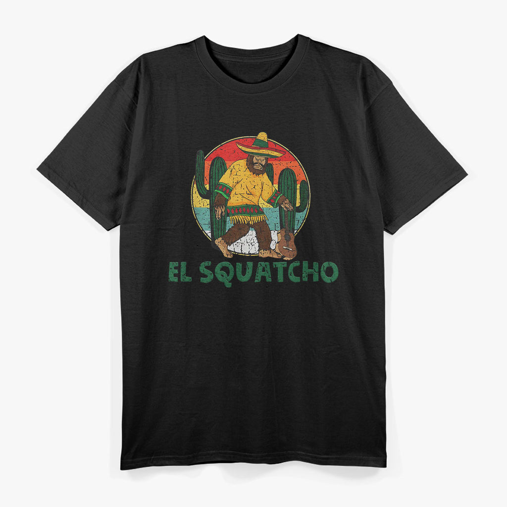Mexico Sasquatch Bigfoot with Mexican Sombrero T-Shirt