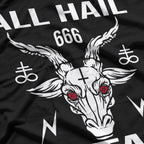 All Hail Satan Baphomet Occult Pentagram Symbol of Dark Rebellion T-Shirt