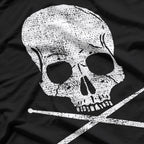 Death Drummer Metal Vintage Drum Set Drumsticks T-Shirt