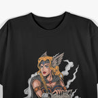Freyja Norse Goddess with Cats - A Symbol of Love and War T-Shirt