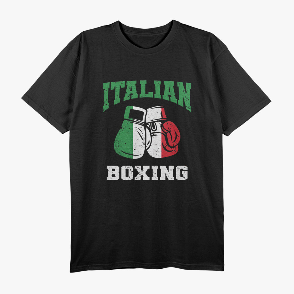 Italian Boxing Gloves - Italy Flag Design for Boxing Team and Pride T-Shirt