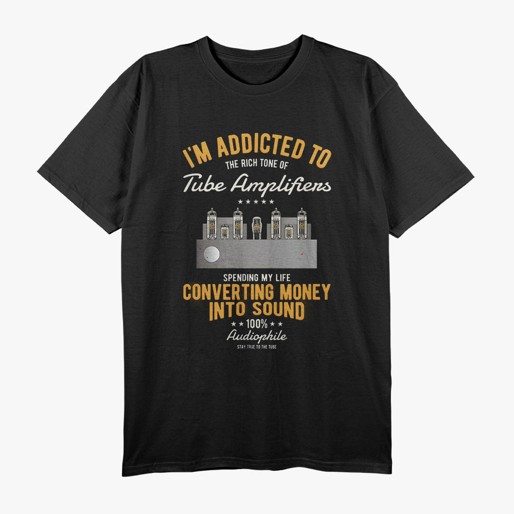 Vintage Retro Guitar Bass Tube Amp Analog-Audio Vacuum Tube T-Shirt
