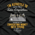Vintage Retro Guitar Bass Tube Amp Analog-Audio Vacuum Tube T-Shirt