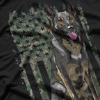 German Shepherd USA Flag Patriotic Shepherd T-Shirt