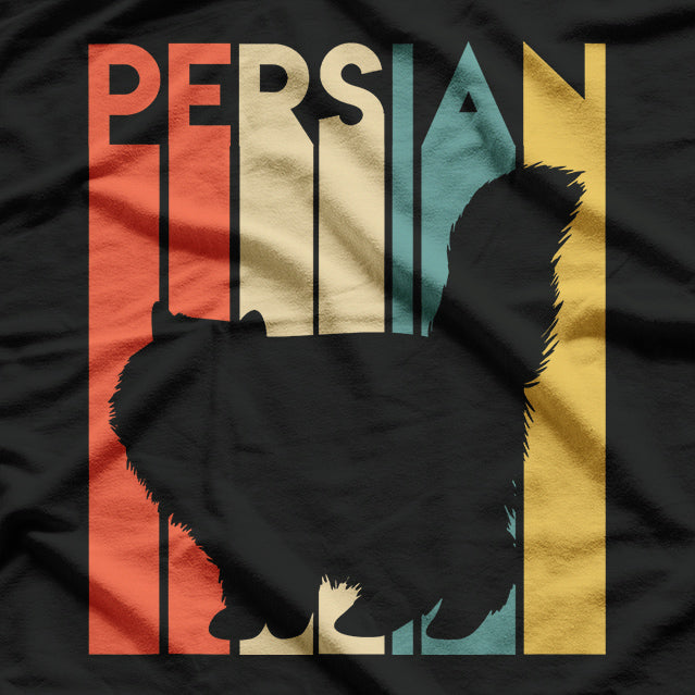 Persian Cat Retro T-Shirt