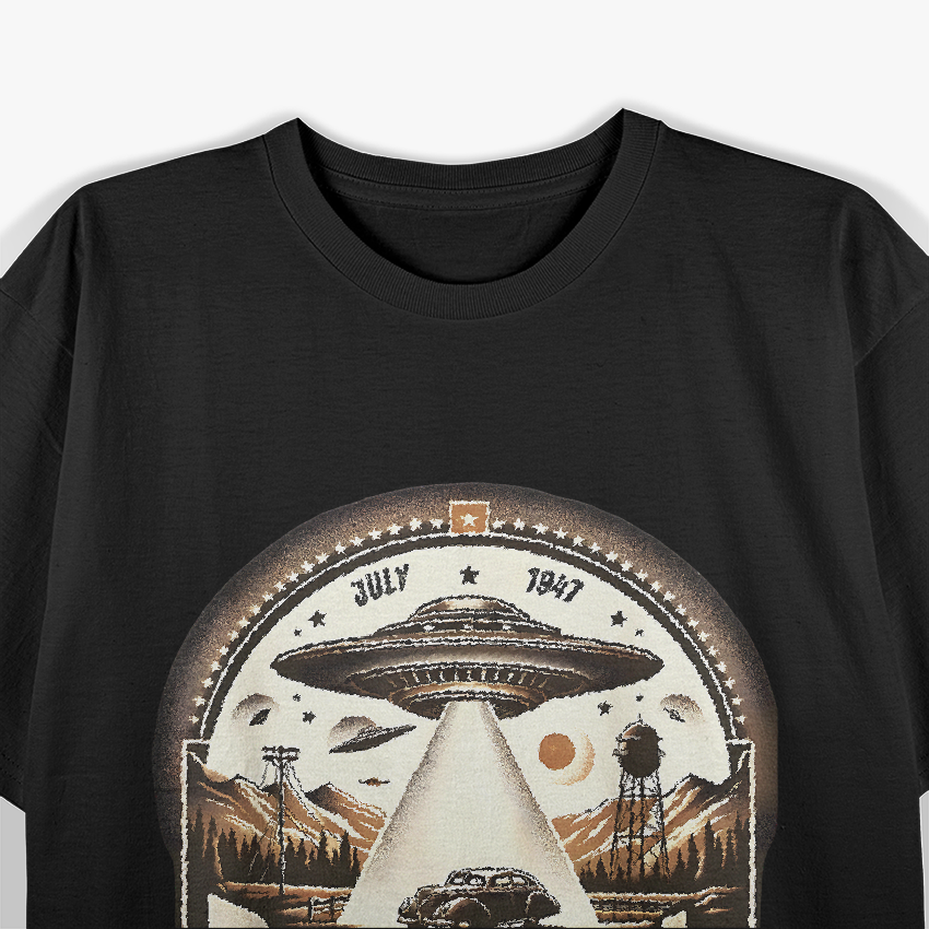 Roswell 1947: Vintage Alien Encounter T-Shirt