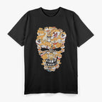 Shiba Inu Dog with a Skull T-Shirt