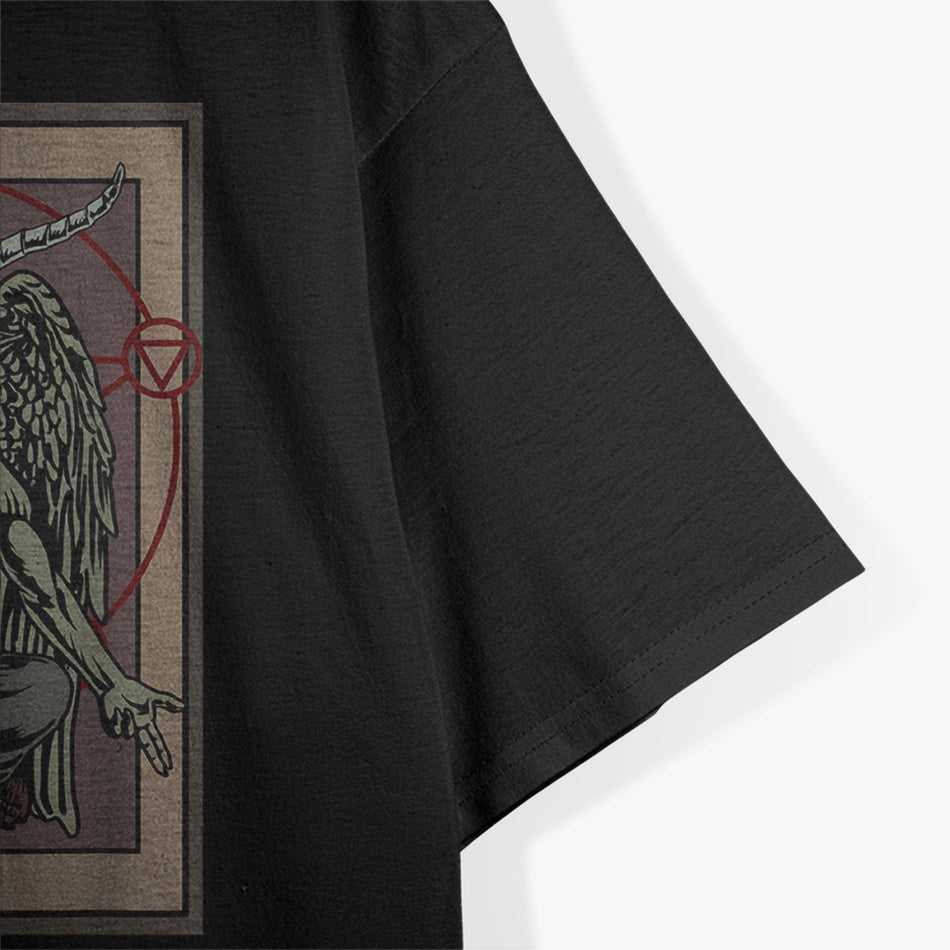 Tarot Goat The Mystical Baphomet Card Design T-Shirt