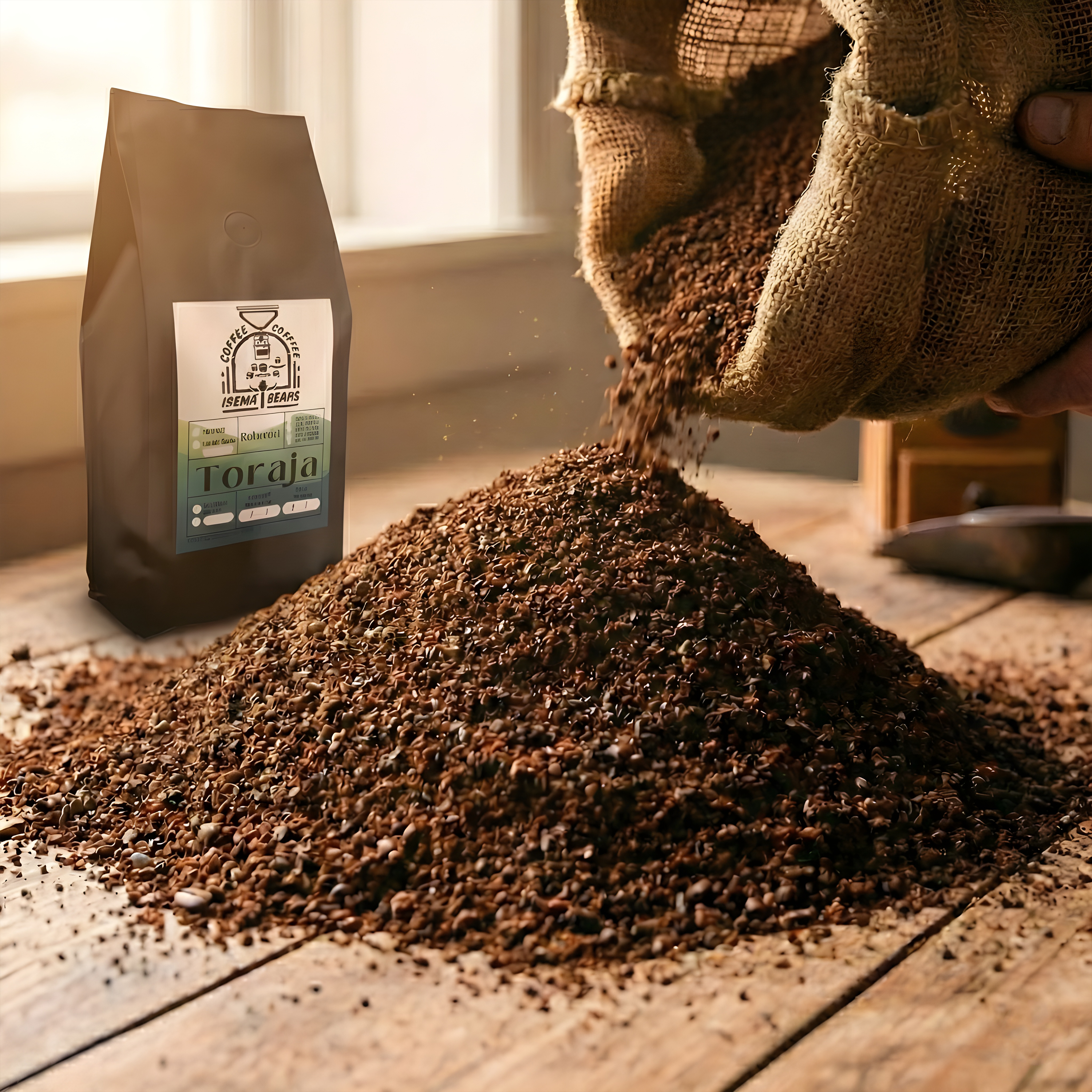 Robusta Toraja Coffee 1kg – Medium Roast Ground Coffee