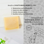 4Pcs SOAPILY Goat Milk & Honey Natural Soap Skin Barrier Brightening Dry Skin