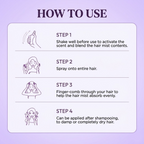 3Pcs Grace and Glow Silky Protect Care Hair Mist Perfume Spray for Dry Split Ends
