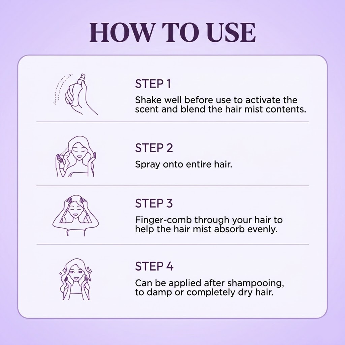 3Pcs Grace and Glow Silky Protect Care Hair Mist Perfume Spray for Dry Split Ends