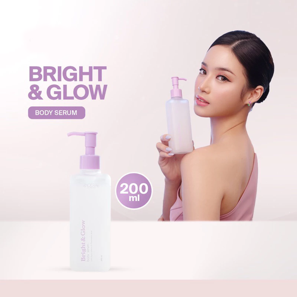 Noera Bright & Glow Body Serum 10X Extra Whitening Booster HB Anggur 100ml