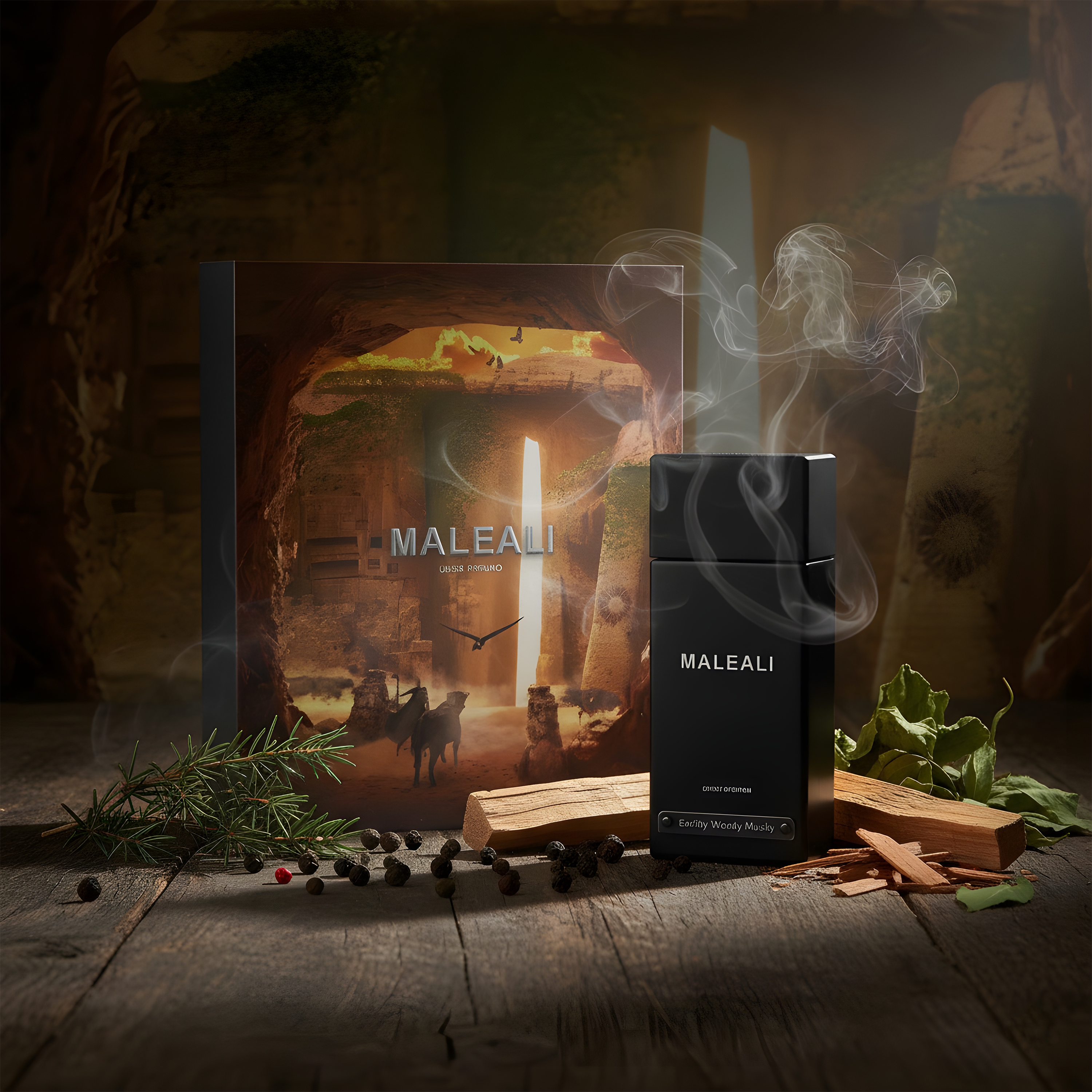 SAFF & Co. MALEALI Extrait de Parfum Elegant Woody Aromatic Musk Scent
