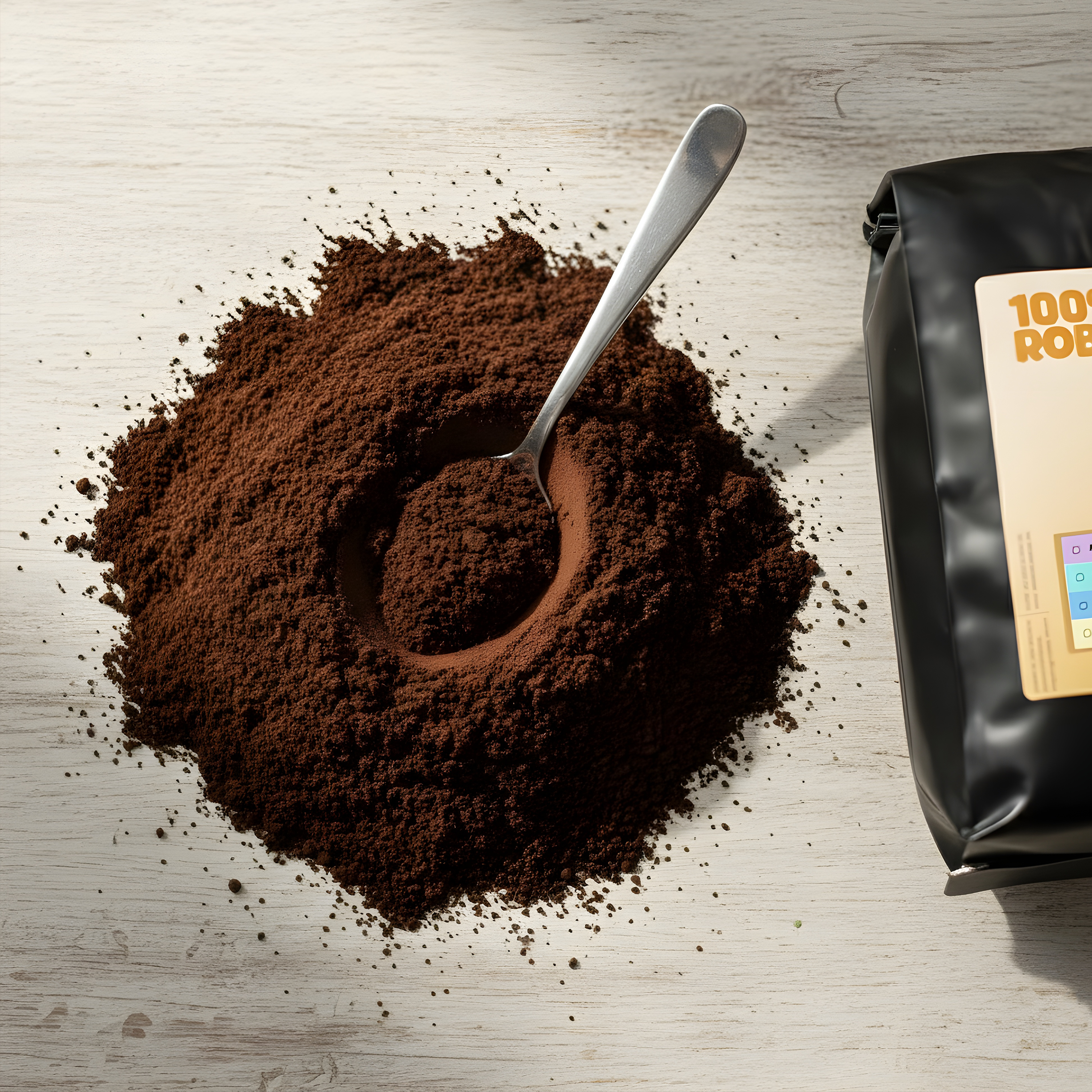 Kieta Roastery Robusta Espresso Coffee 1kg – Temanggung Roasted Beans for Milk-Based Coffee