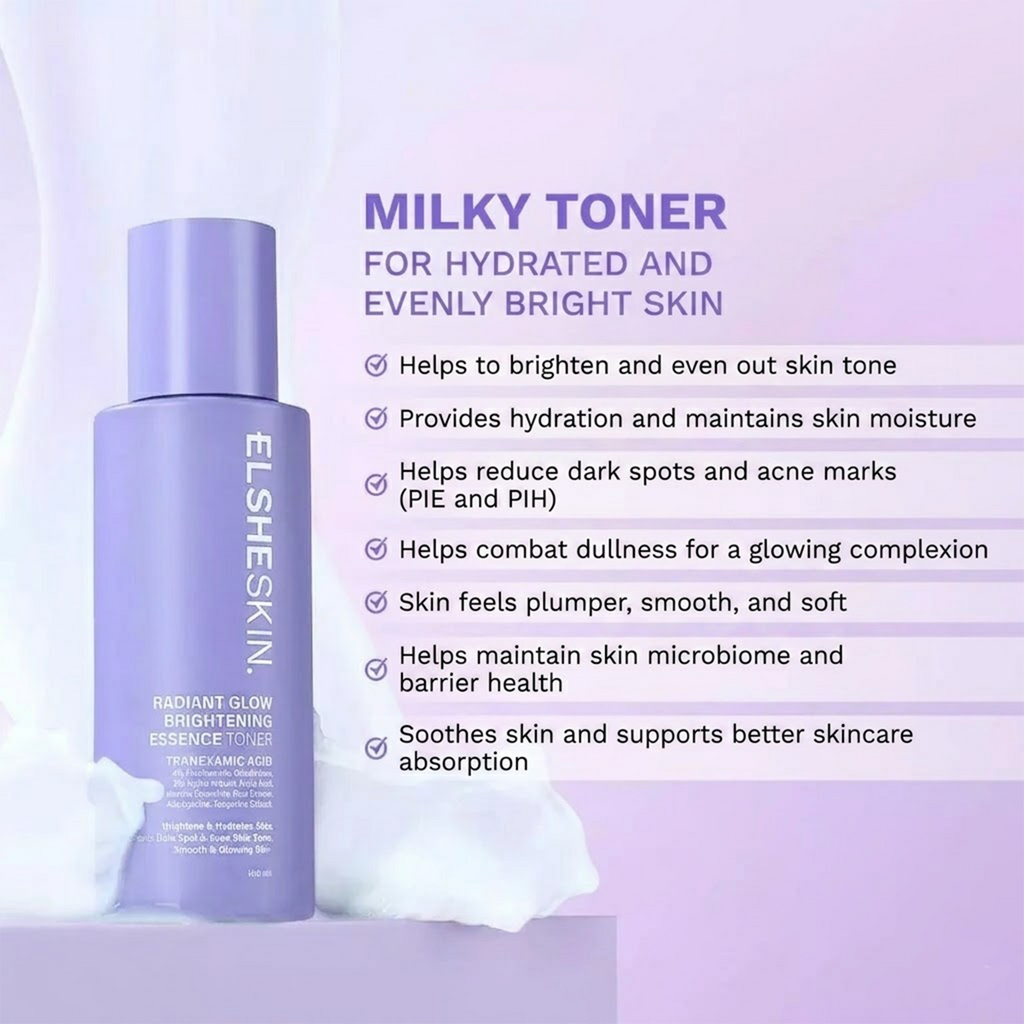 Elsheskin Radiant Glow Brightening Essence Toner 100ml Hydrating Face Toner