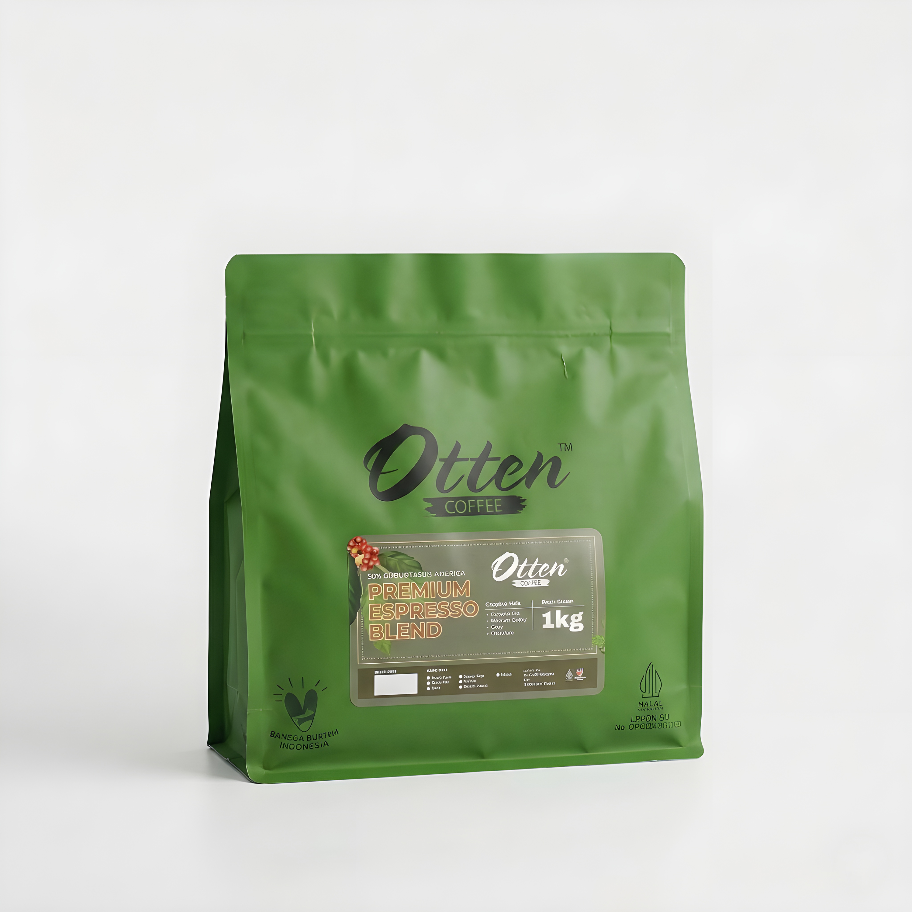 Otten Coffee Premium Espresso House Blend 1kg – Arabica & Robusta Roasted Coffee Beans