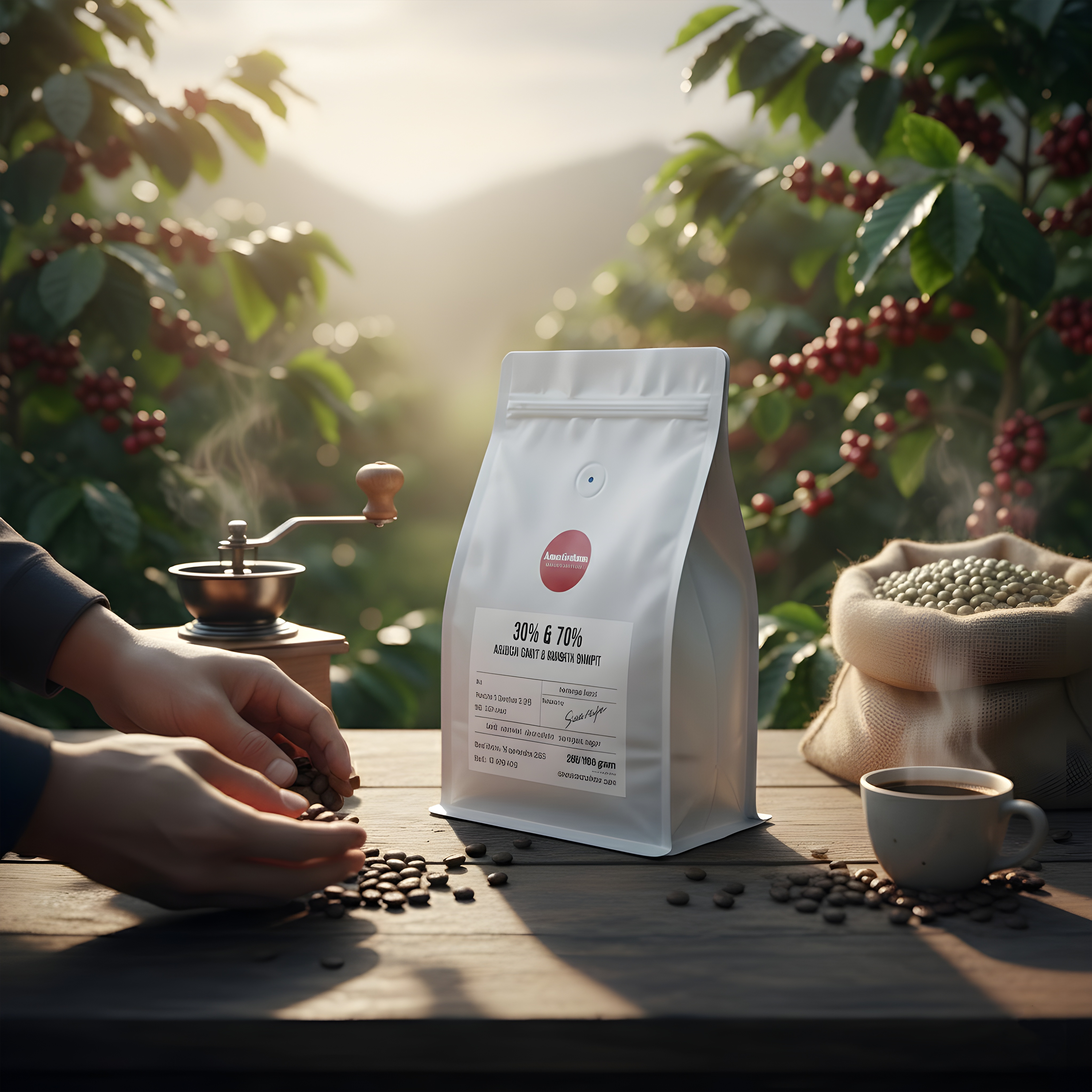 Amstirdam Coffee Blend 30% Arabica 70% Robusta Beans 1kg – Fresh Roast Blend