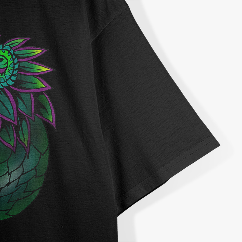 Quetzalcoatl The Feathered Serpent - Aztec God of Wisdom and Creation T-Shirt