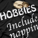 Hobbies Include Napping Sleeping Cat T-Shirt