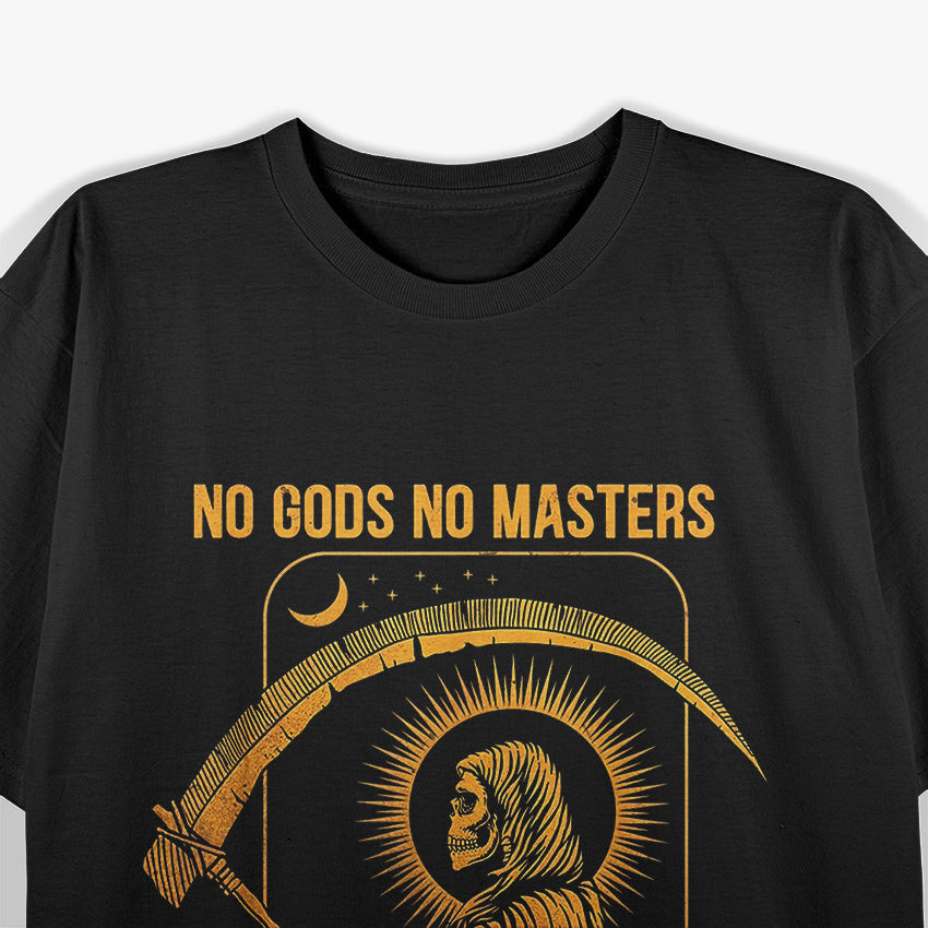 No Gods, No Masters Satanic Tarot Death Card T-Shirt