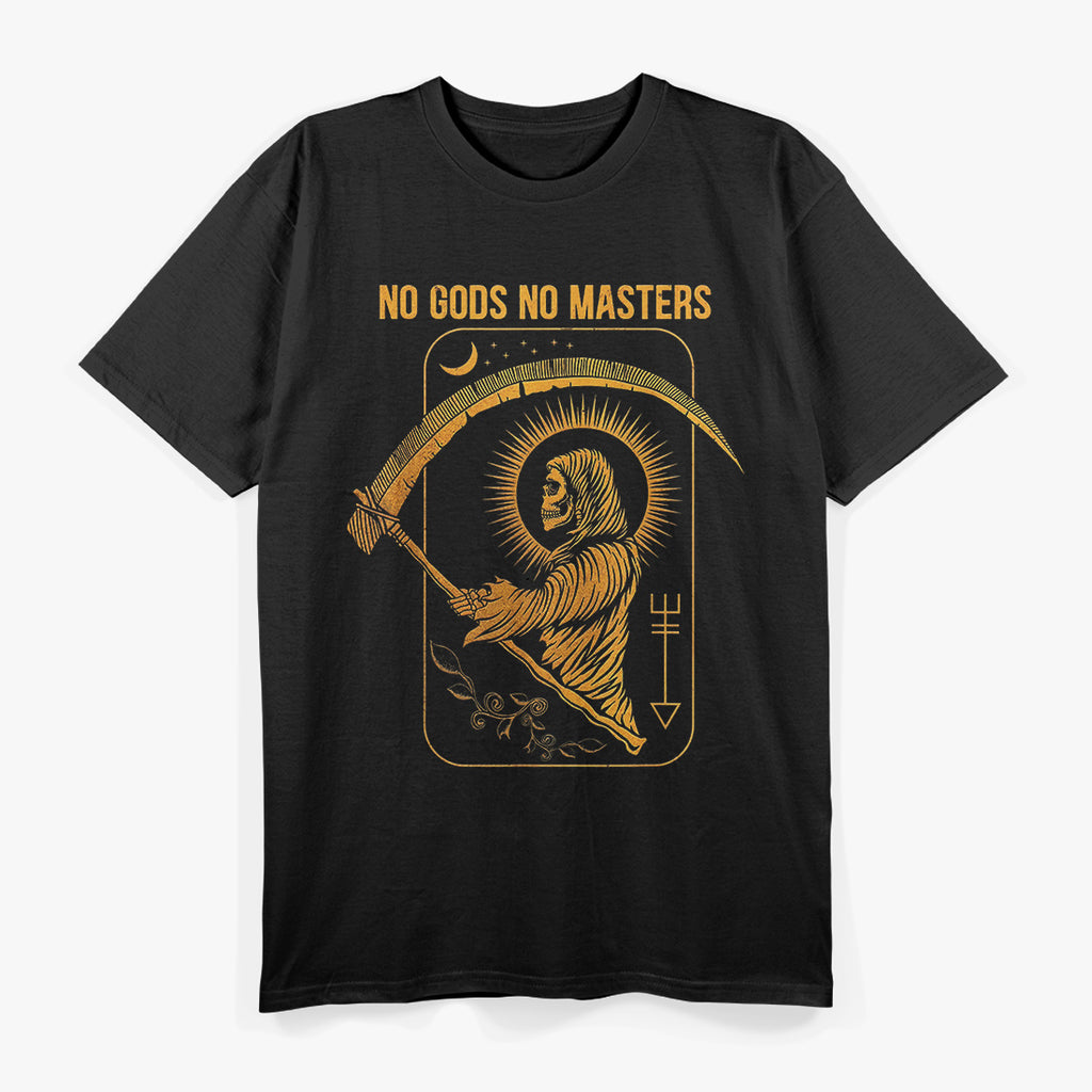 No Gods, No Masters Satanic Tarot Death Card T-Shirt