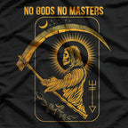 No Gods, No Masters Satanic Tarot Death Card T-Shirt