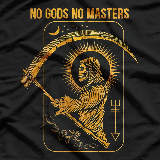 No Gods, No Masters Satanic Tarot Death Card T-Shirt