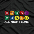 Retro Style House Music A Groove Through the Decades T-Shirt