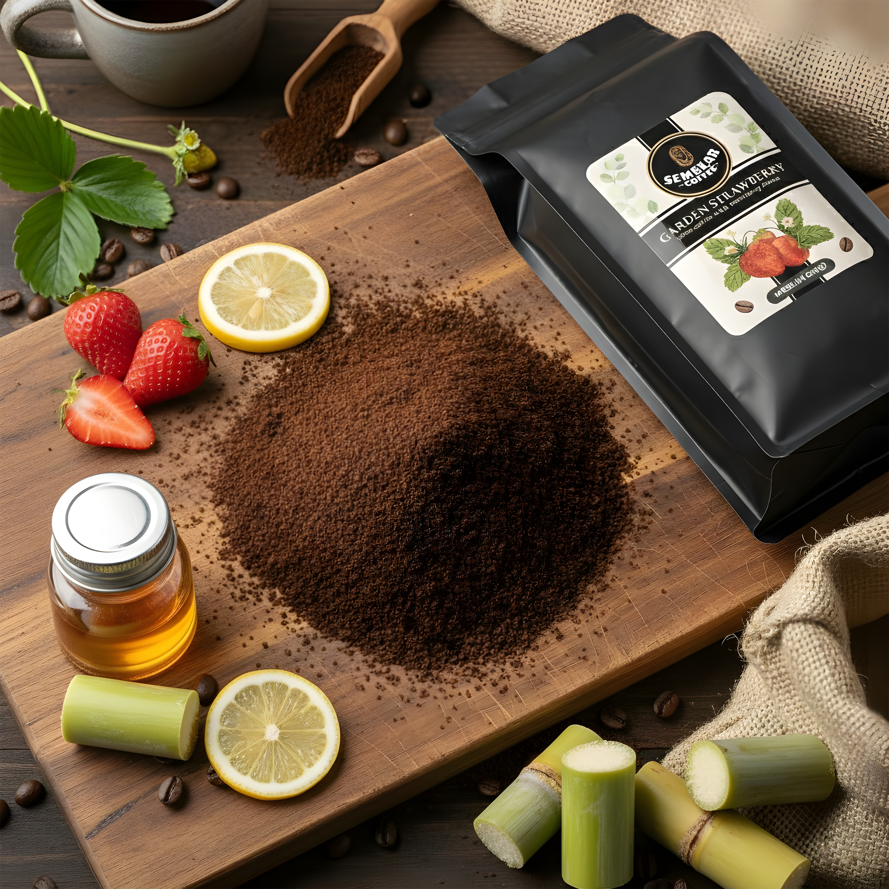Semekar Coffee Arabica Strawberry Garden Infused – Specialty Roasted Coffee