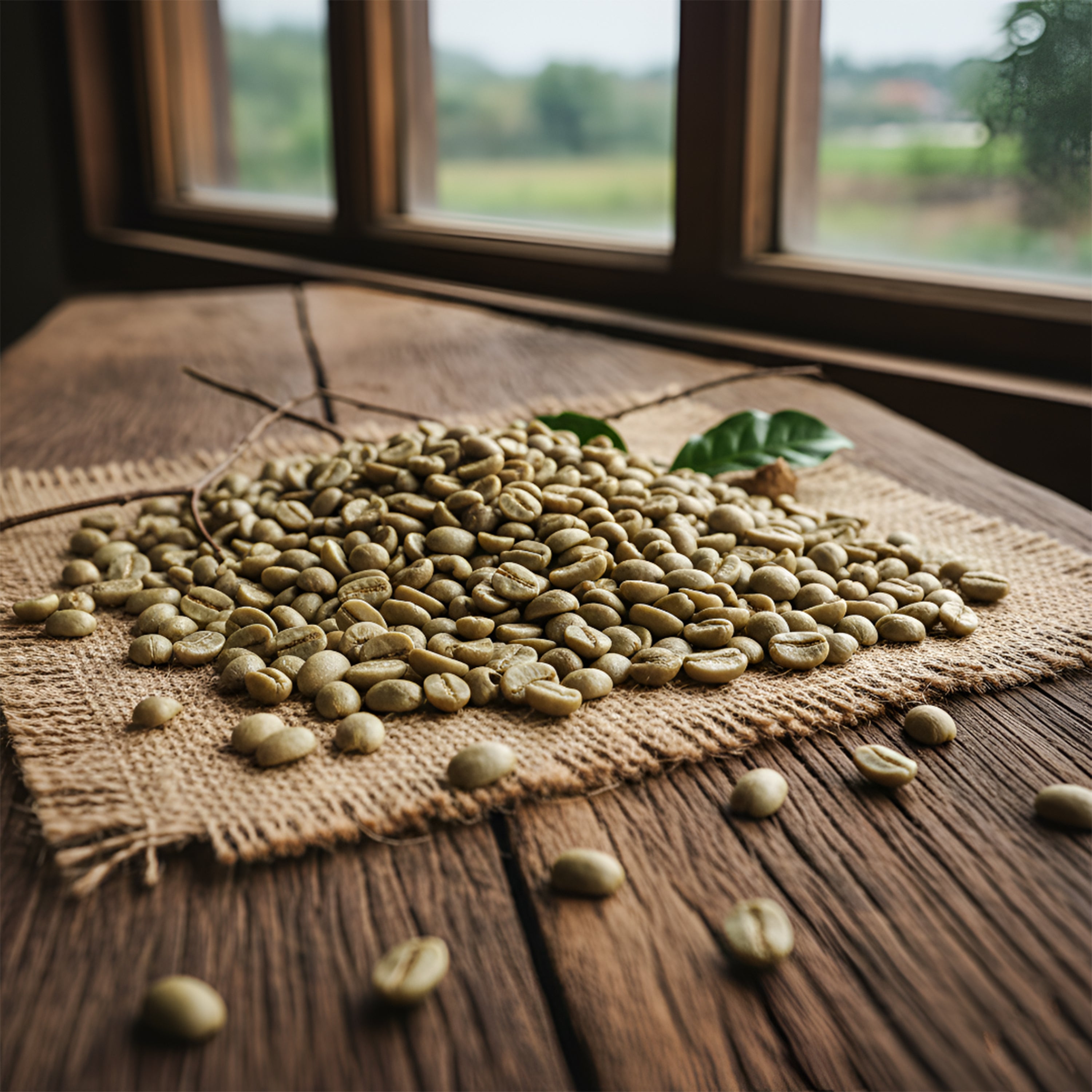 Robusta Green Coffee Beans 1kg – Raw Unroasted Java Coffee Beans