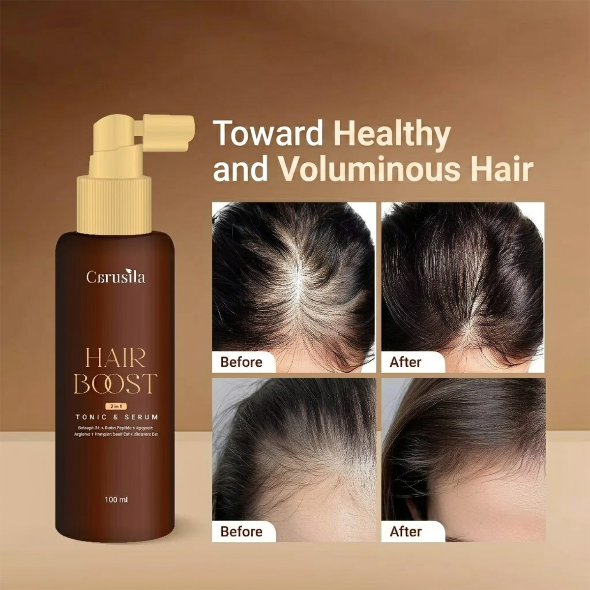 CARUSILA Hair Boost 2in1 Tonic Serum with Baicapil Hair Growth Care 100ml