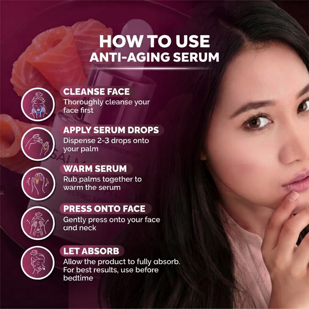 Mefree Salmon DNA Anti Aging Serum 20ml Wrinkle Repair Firming Skin Care Boost