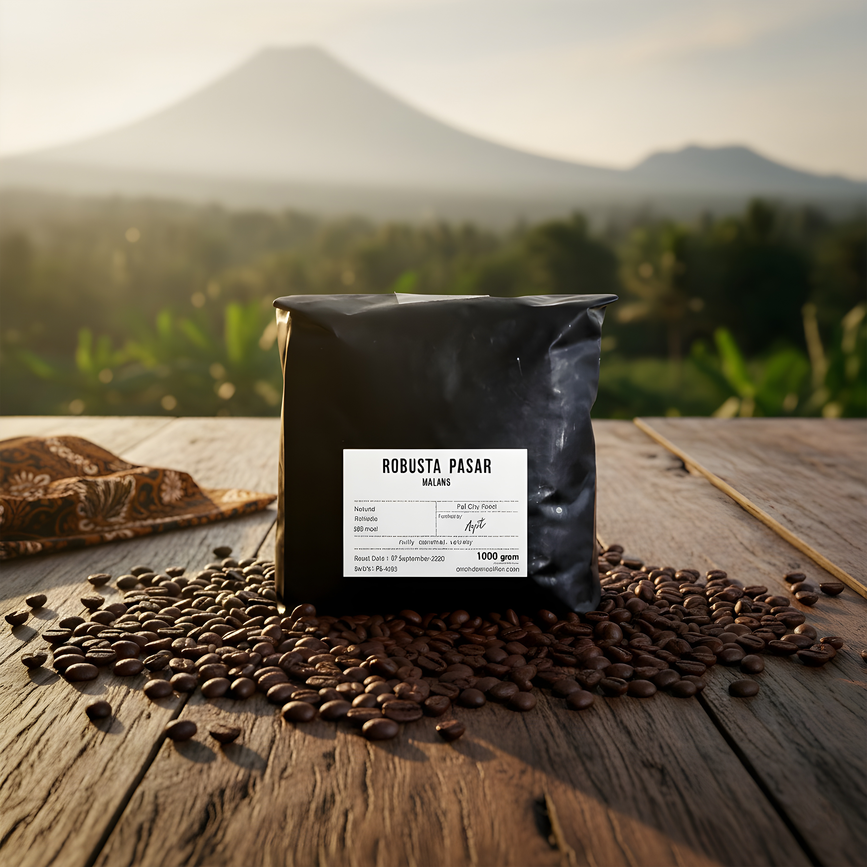 Robusta Coffee Beans 1kg – Dampit Tirtoyudo Market Grade Coffee
