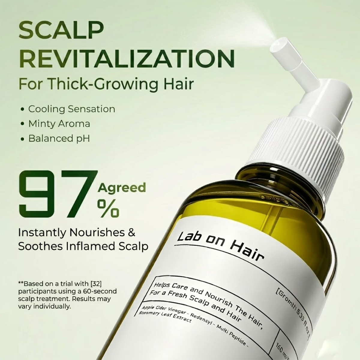 Lab On Hair Scalp Spray Hair Tonic Anti Hair Loss Strengthening Scalp Care