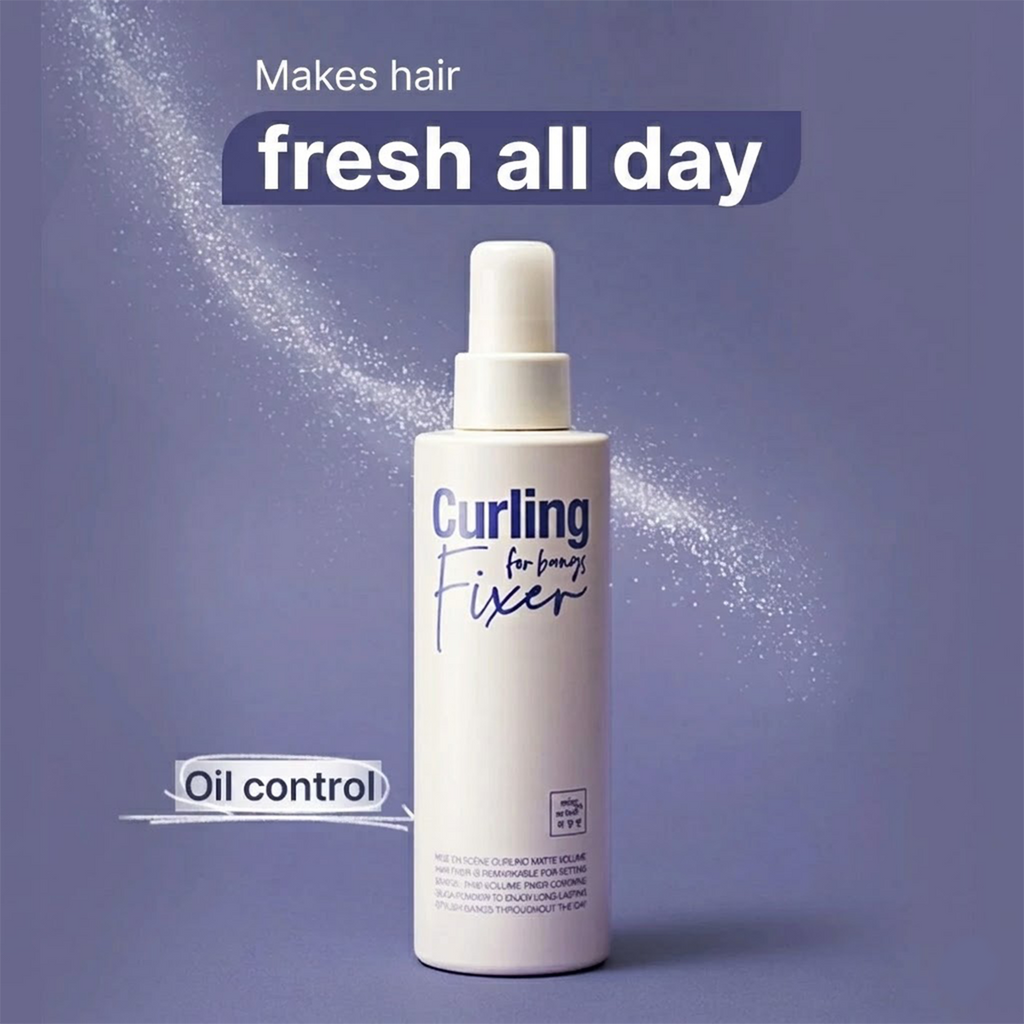 NEW Mise en Scene Curling Matte Volume Hair Fixer Spray 200ml Lightweight Hold