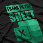 Funny Spreadsheet Freak In The Sheets Accountant T-Shirt