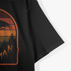 Cryptid Vintage Orange Mothman Folklore in Retro Style T-Shirt