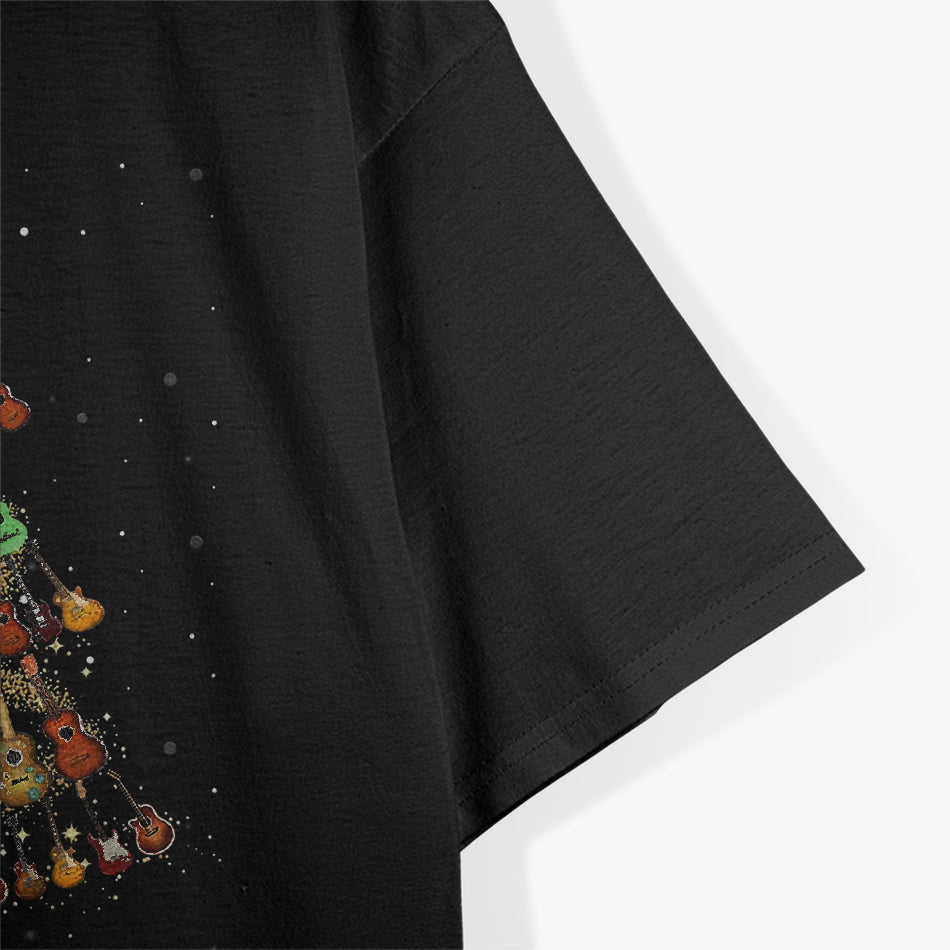 Guitar Christmas Tree Funny Merry Xmas Gifts Music Band T-Shirt