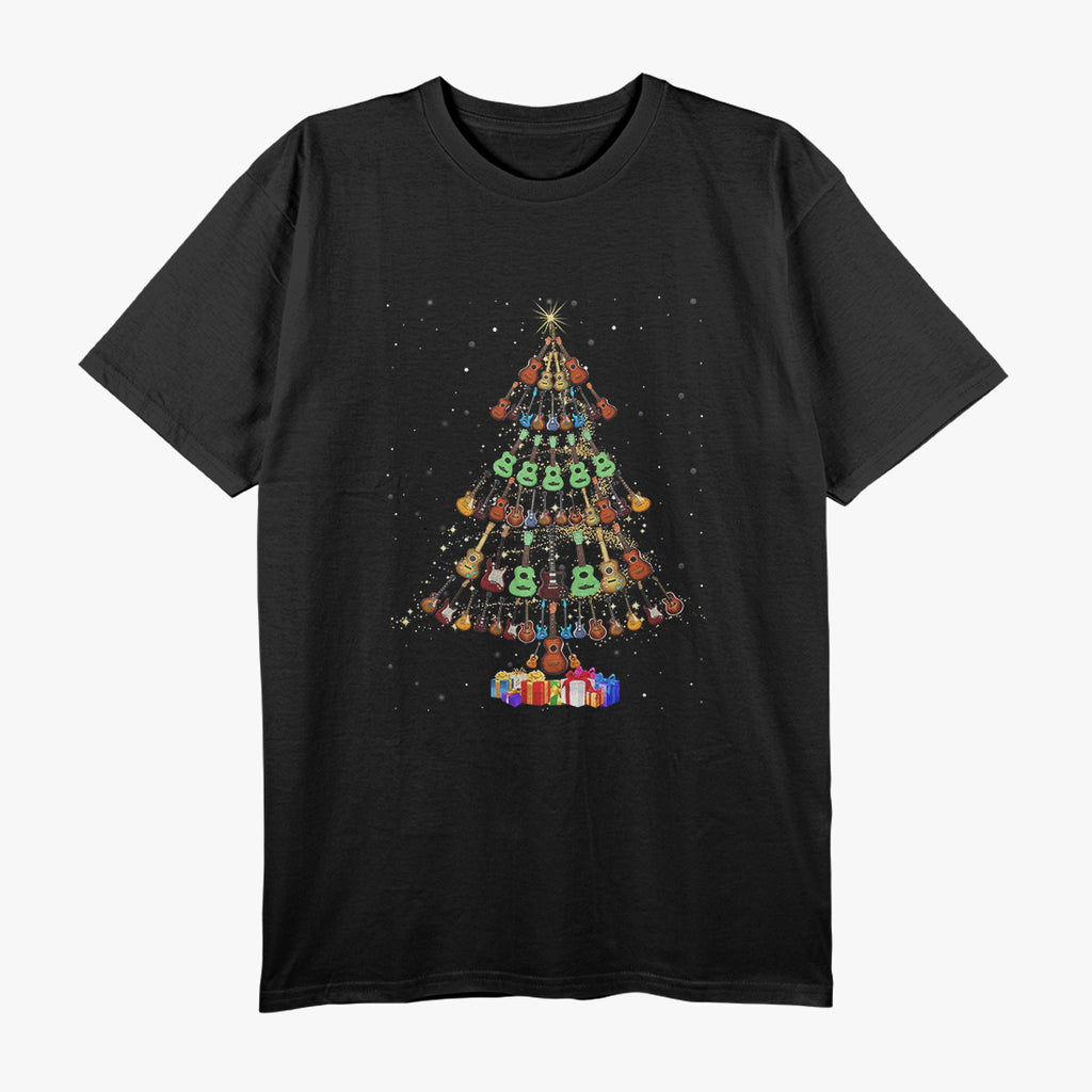 Guitar Christmas Tree Funny Merry Xmas Gifts Music Band T-Shirt