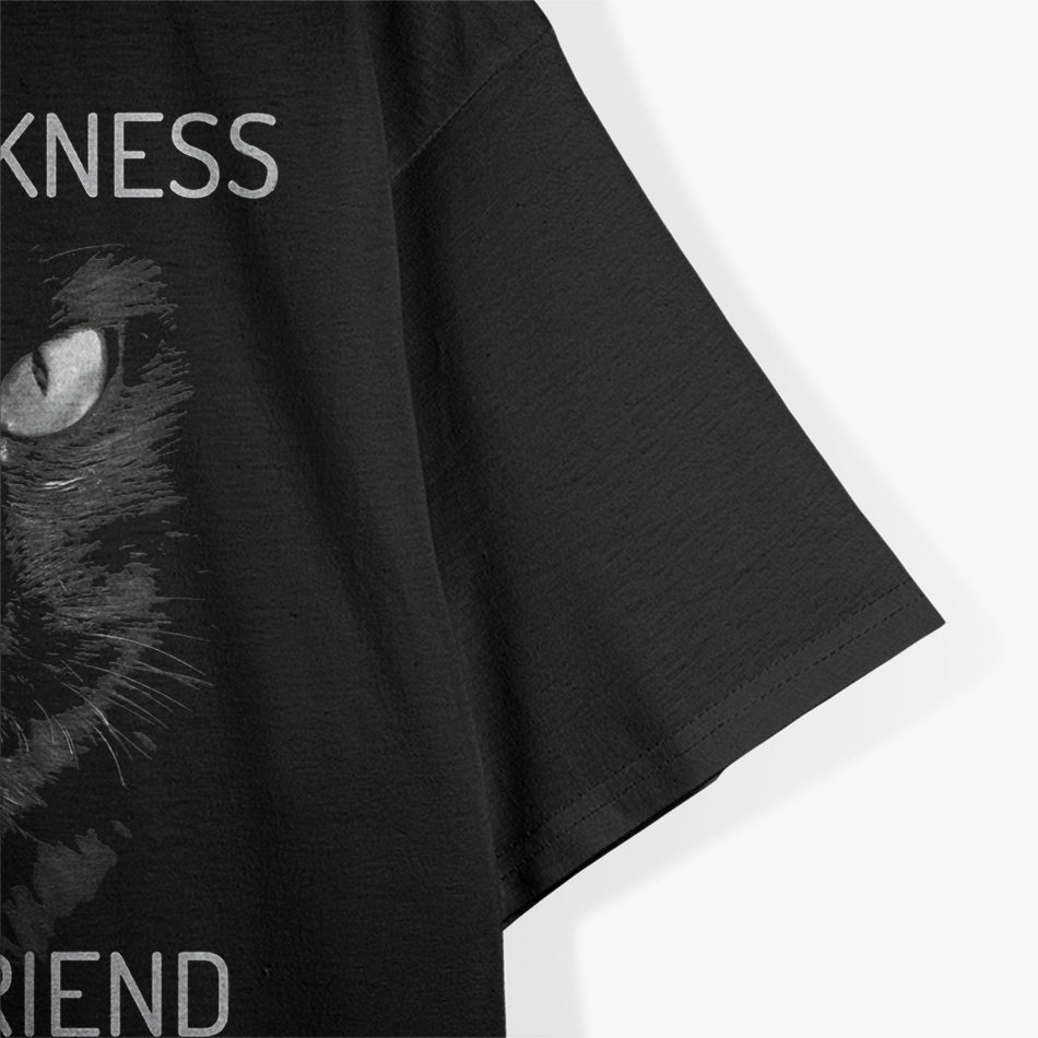 Cat Hello Darkness My Old Friend T-Shirt