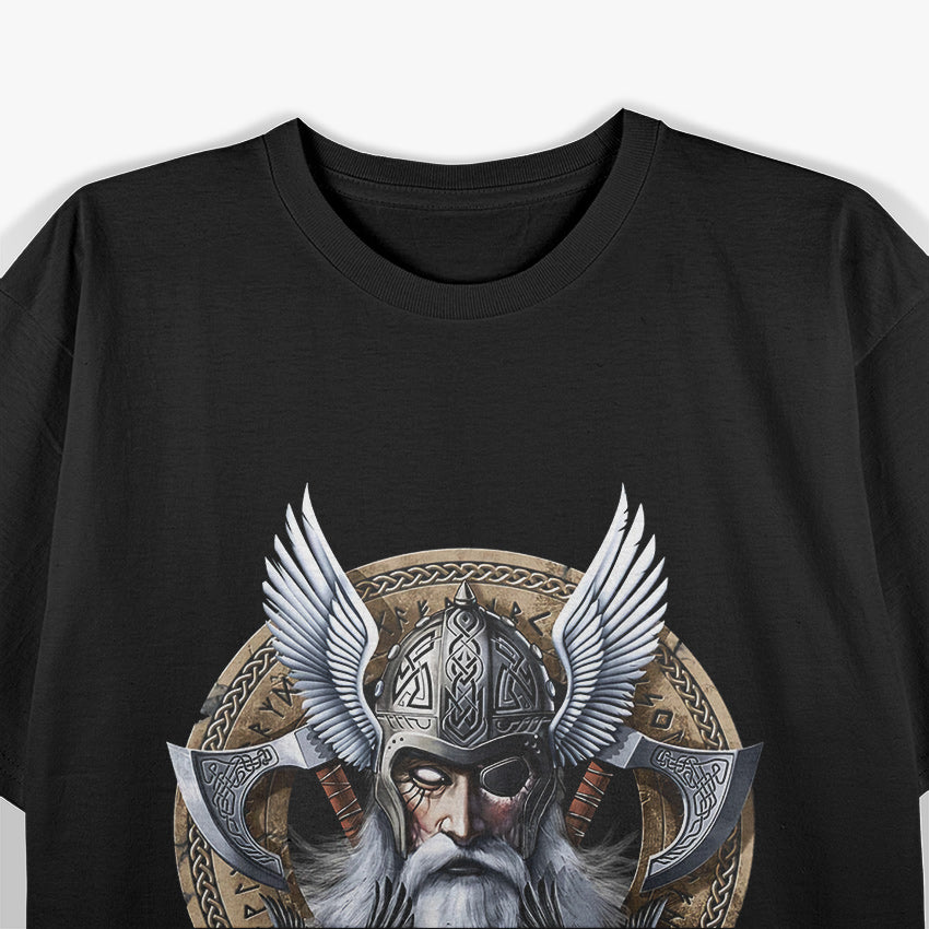 Norse God Odin: The Allfather of Vikings and Norse Mythology T-Shirt
