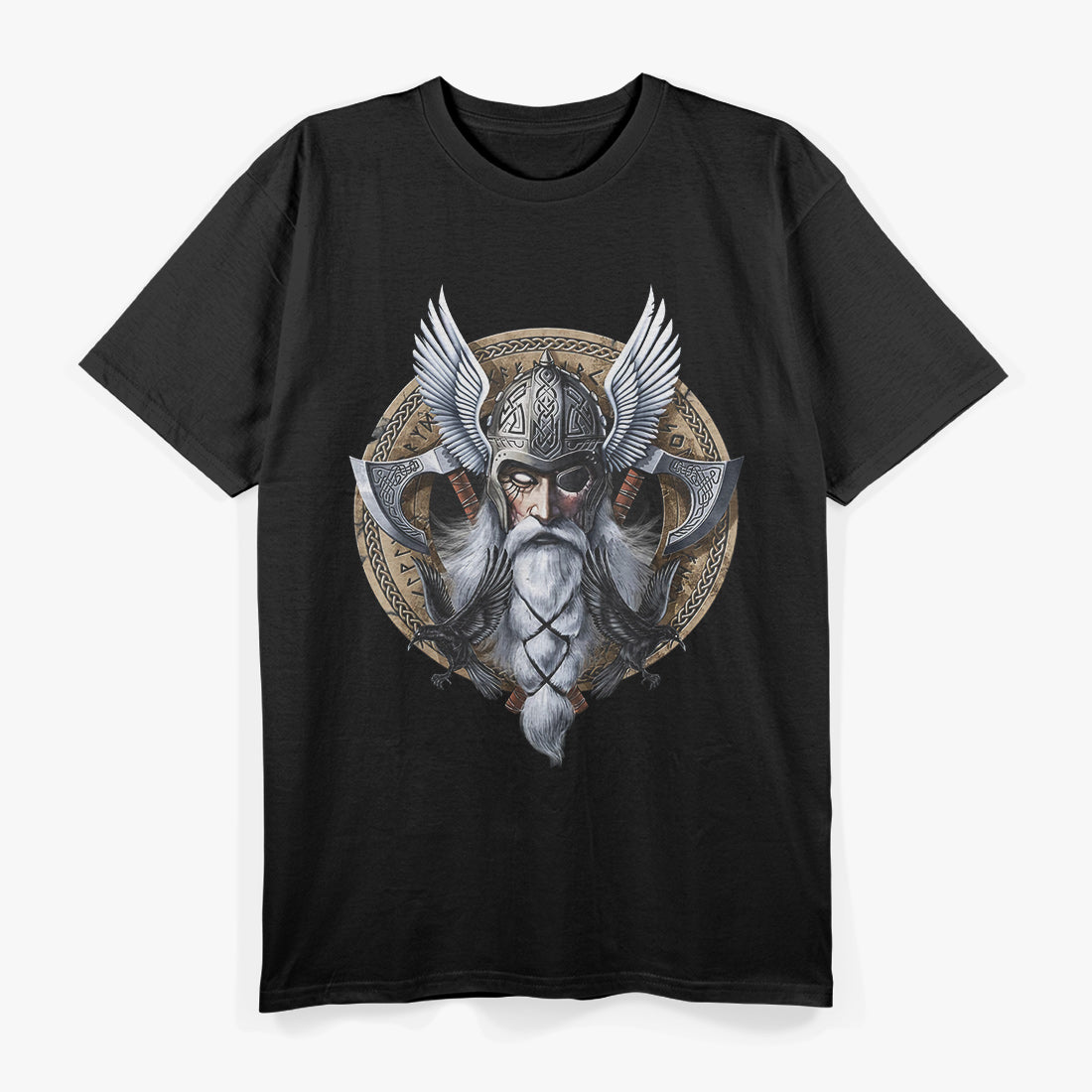 Norse God Odin: The Allfather of Vikings and Norse Mythology T-Shirt