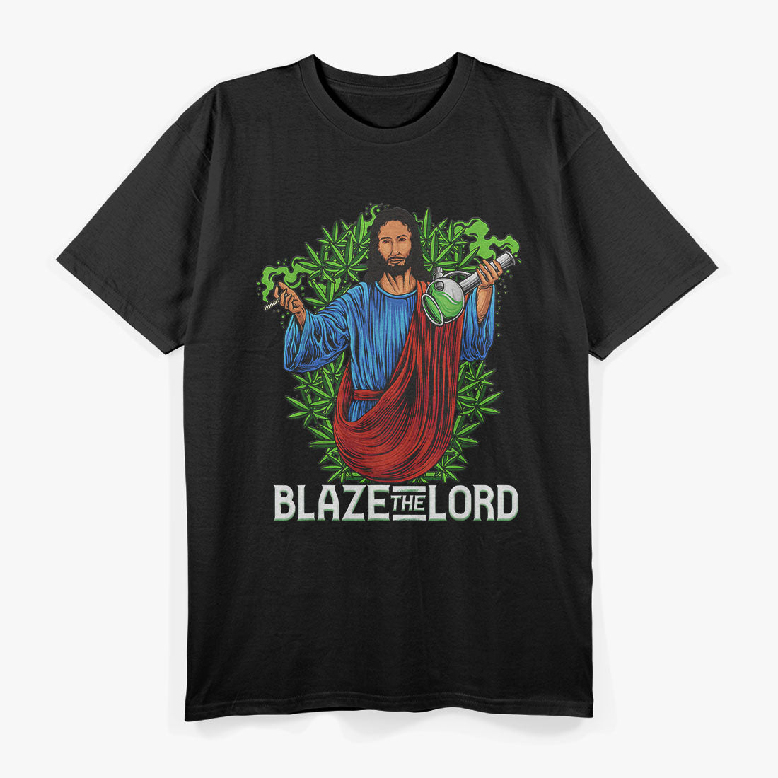 Funny Blaze the Lord High Stoned Jesus 420 Lovers T-Shirt