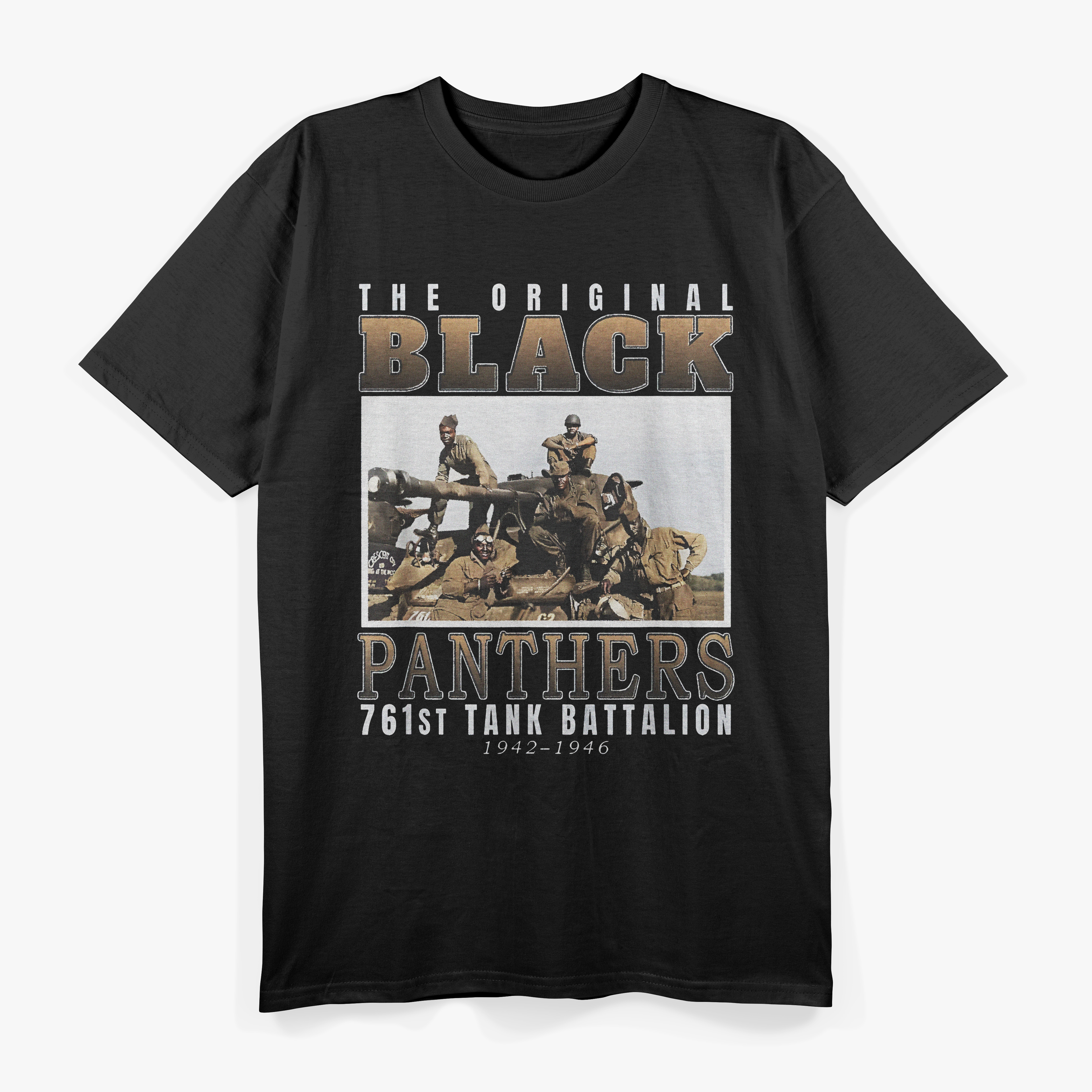 761st Tank Battalion Tribute, Black Panthers WW2 T-Shirt