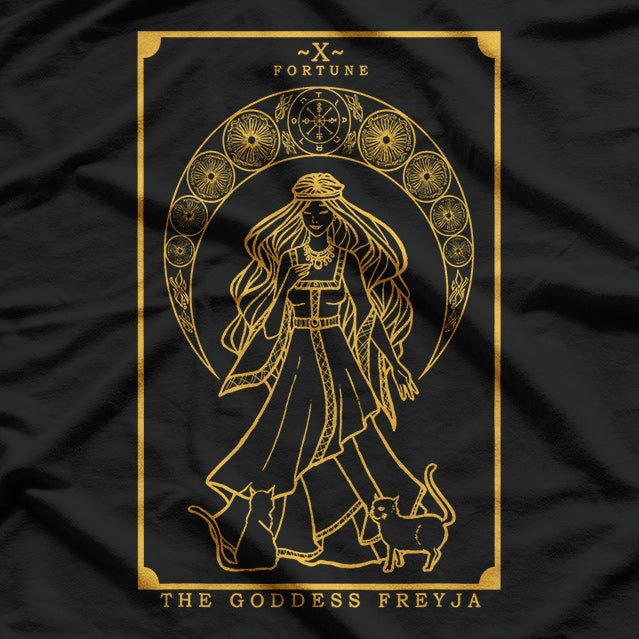 Norse Goddess Freyja A Mystical Tarot Card T-Shirt