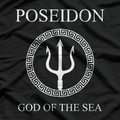 Poseidon God Of The Sea Greek God Trident T-Shirt